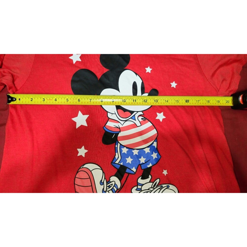 Disney Mickey Mouse Patriotic 4th of July Red T-Shirt 2XL - Picture 4 of 9